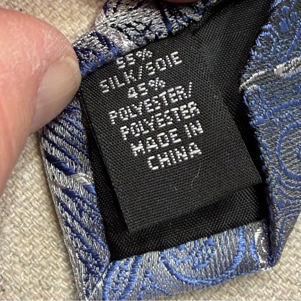 Van Heusen Blue & BSL Blue & Yellow Artistic Ties